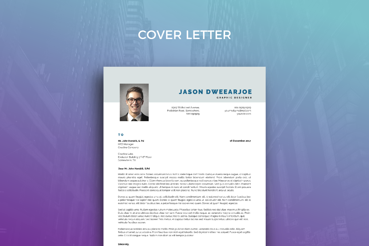 Resume Template 35, a Resume Template by graphicalcium (Photo 3 of 3)