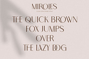 MIROLES, a Sans Serif Font by Penatic Studio (Thumbnail 10 of 10)
