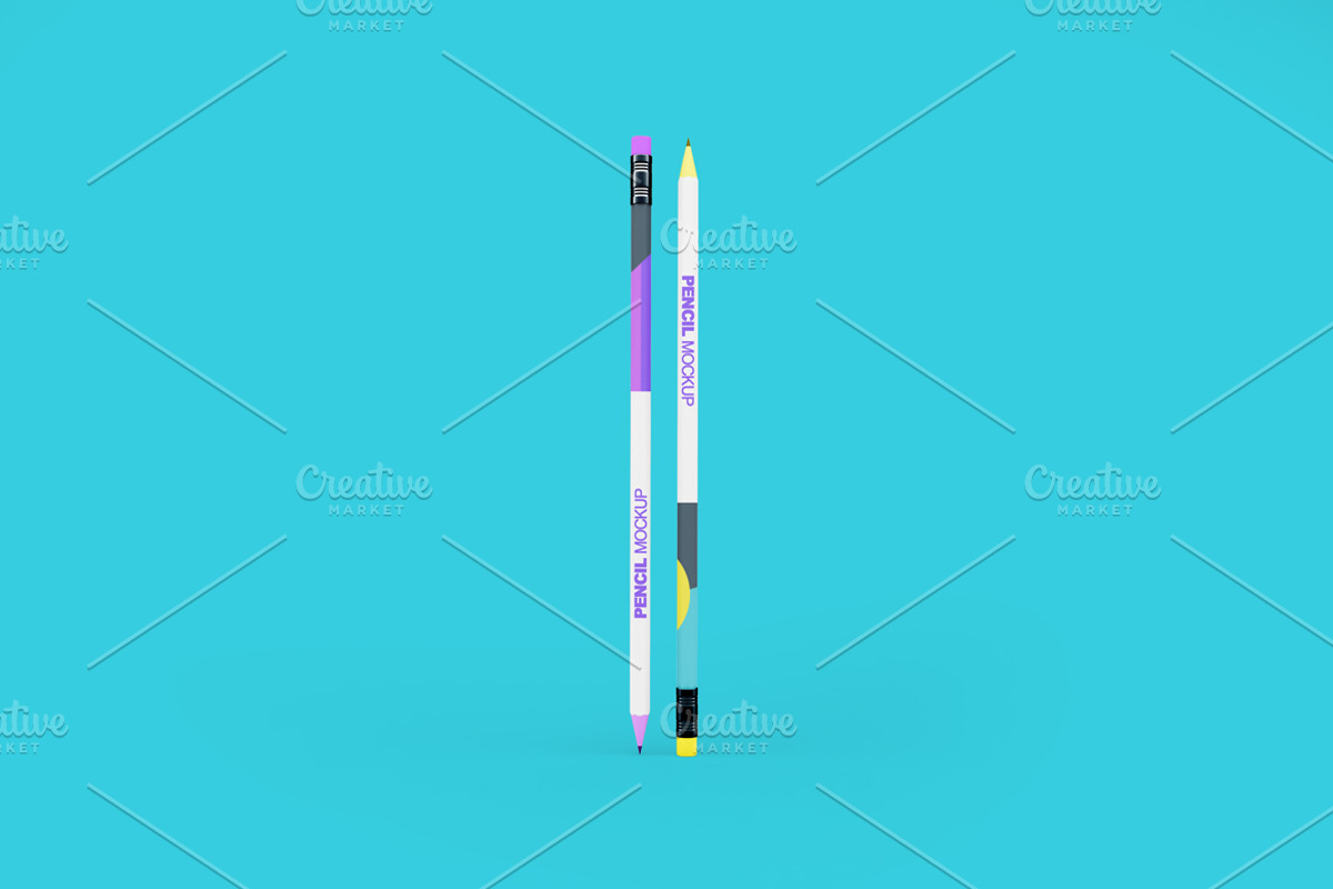 Pencil Mockup, a Pens & Pencil Mockup by Qaleb Studio