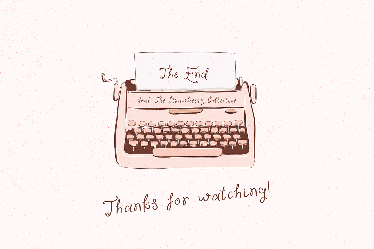 The Strawberry Collective Sweet Font, a Handwritten Font by Kaya Fonts (Photo 33 of 33)