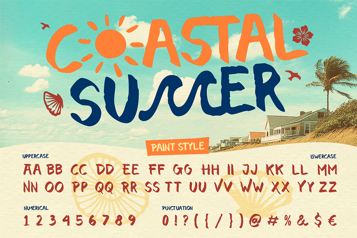 Palmila - Summer Quirky Font, a Symbol Font by Artisan Themes (Photo 7 of 12)