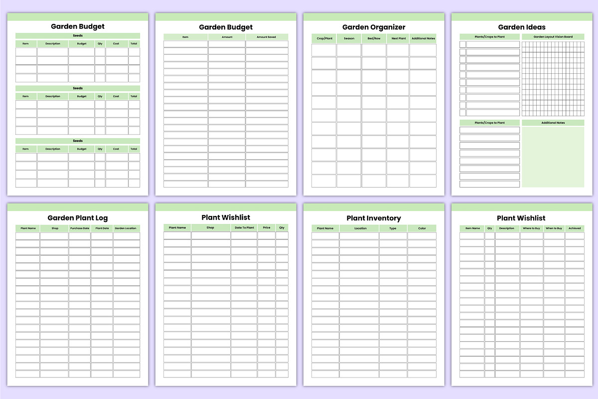 2026 Gardening Journal Bundle Canva