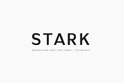 Stark - A Modern Sans Serif, a Sans Serif Font by Cassandra Cappello (Thumbnail 1 of 5)