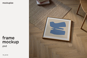 Square Flat Lay Frame Mockup