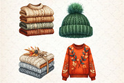 Sweater Weather Fall Clipart, an Illustration by Rose Art (Thumbnail 4 of 5)