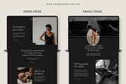 Salon Spa Wix Website Template, Dark, a Wix Template by Ton Rêve Design Studio (Thumbnail 4 of 7)