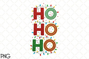 Ho Ho Ho PNG - Christmas Lights, an Illustration by Black Bird Studio (Thumbnail 1 of 4)