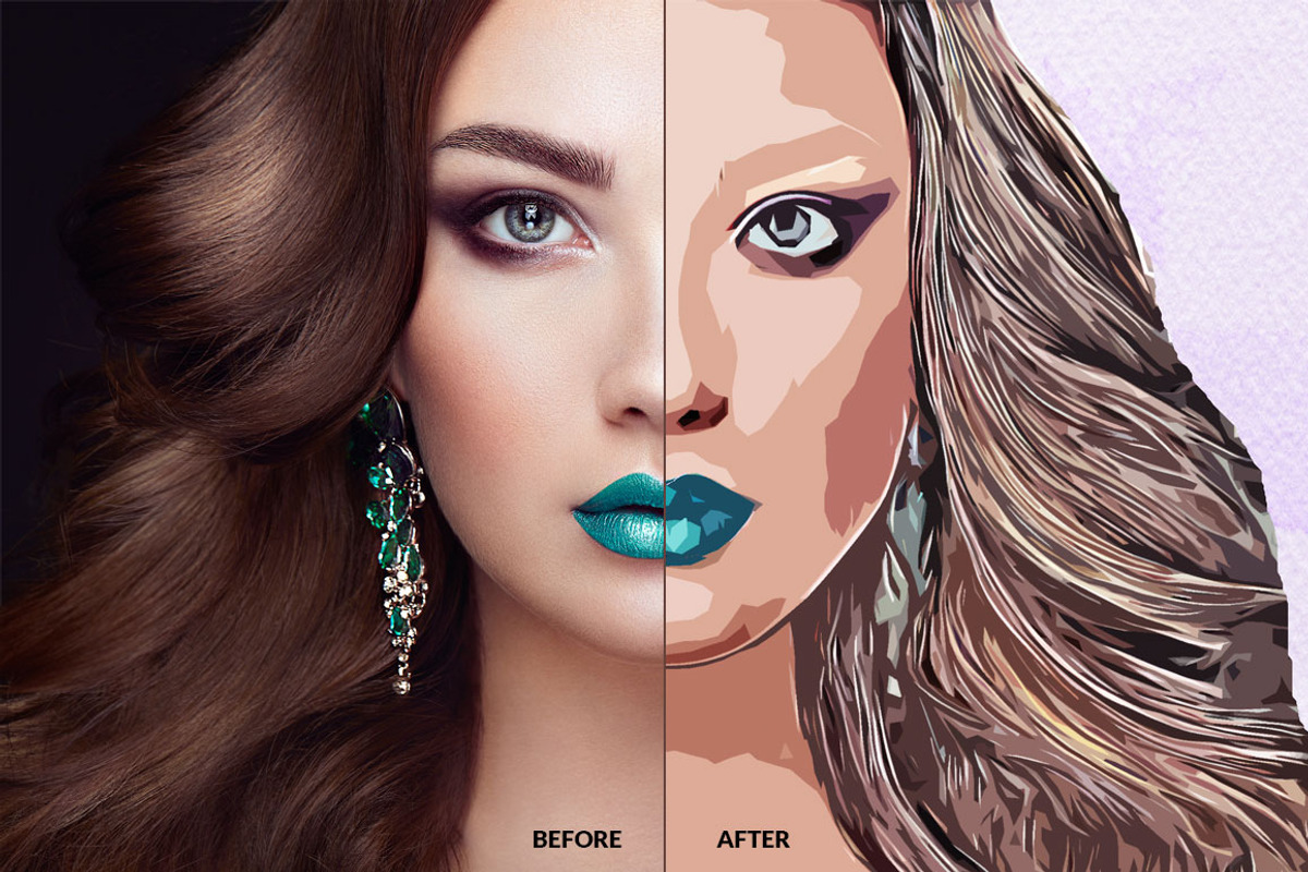 Vector Art Photoshop Action preview 7