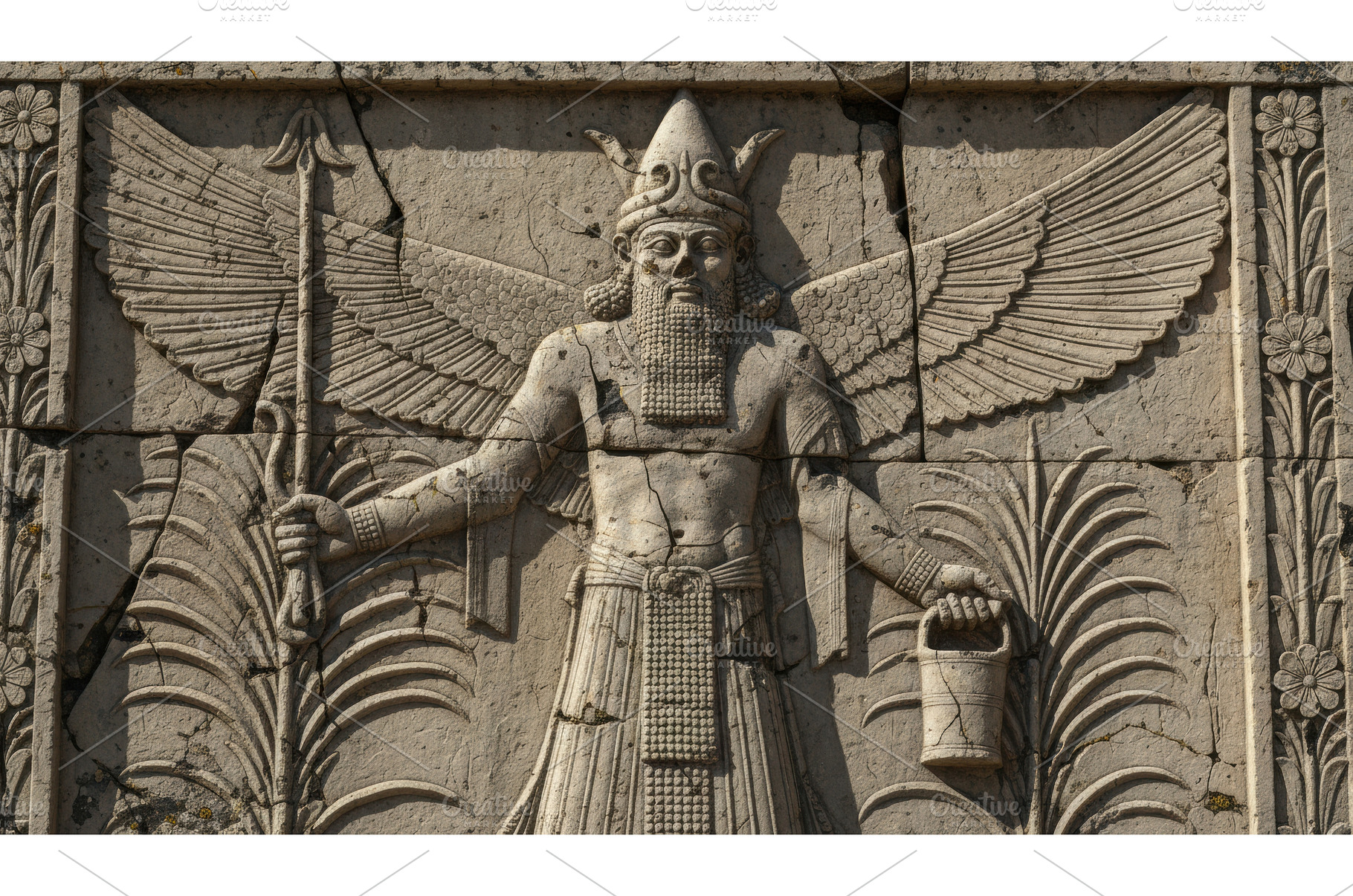 Ancient Mesopotamian relief carving, an Architecture Photo by Igor Tichonow