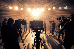 Commercial film making set, a Photo by Pavel_design