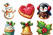 Christmas Cookies Sublimation Clipar, an Illustration by Craft Nest (Thumbnail 5 of 6)