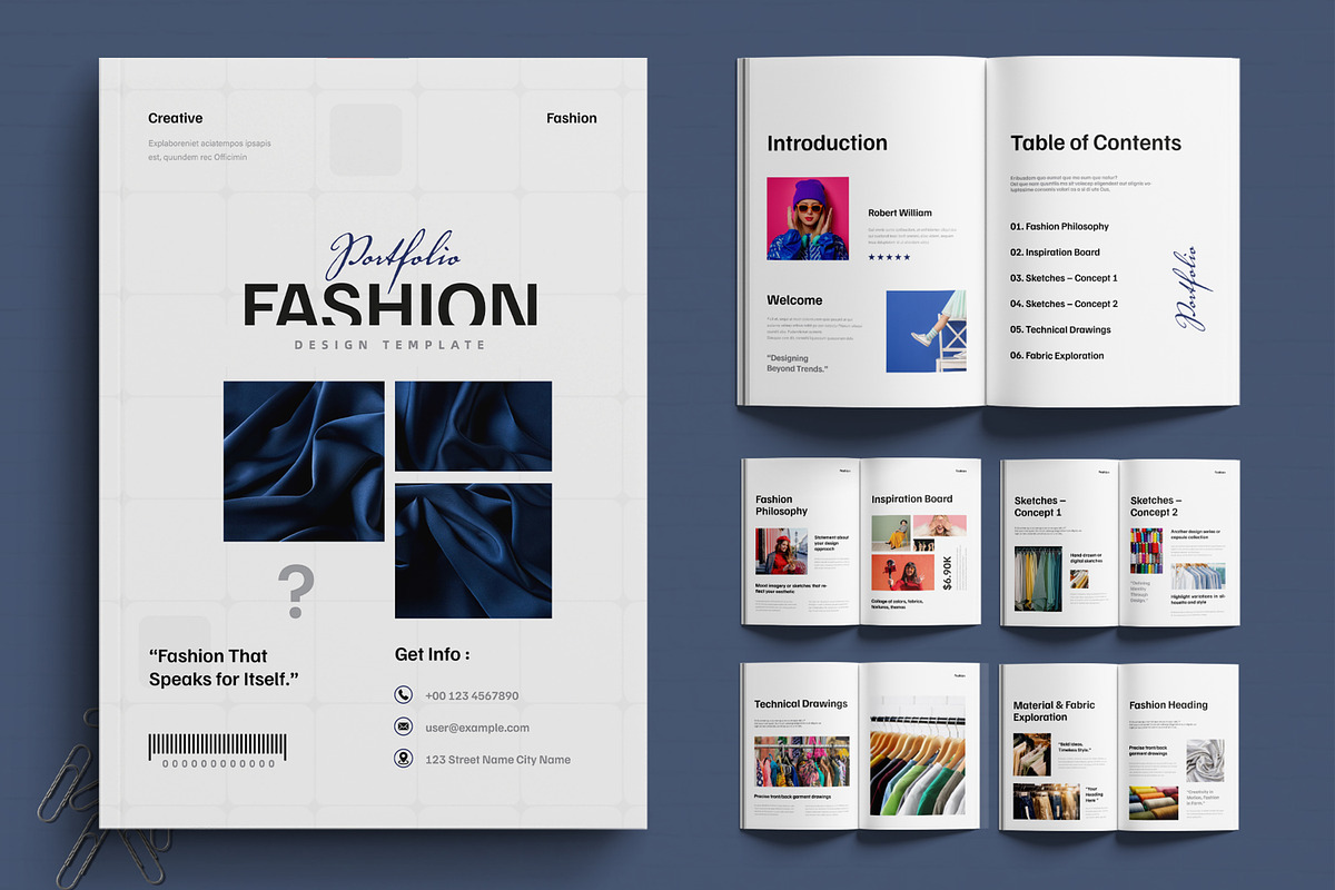 Modern Fashion Portfolio Layout
