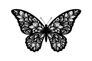 Butterfly Silhouette SVG Bundle, an Illustration by Gaye Art (Thumbnail 27 of 31)