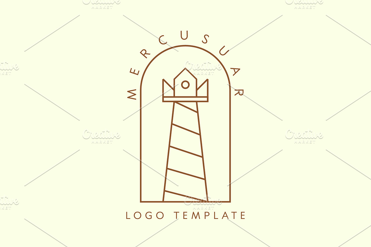 Mercusuar Tower Logo Design Icon, a Branding & Logo Template by Morvana Crew