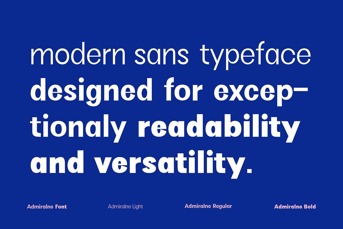 Admiralne Sans Family Font, a Sans Serif Font by Rasiorise Studio (Photo 3 of 15)