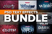 Photoshop 3D text effects BUNDLE 3, a Layer Style Add-On by Creata Creativa (Thumbnail 1 of 10)