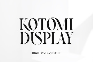 Kotomi Display High Contrast Serif