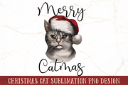 Christmas Cat Sublimation Bundle, an Animal Illustration by RossiGalleria (Thumbnail 8 of 11)