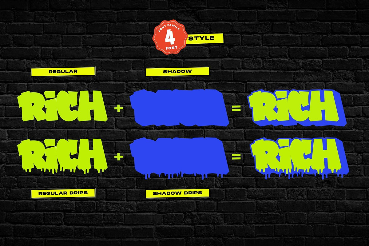 Graffiti Dripes - Graffiti Font, a Handwritten Font by Nirmana Visual (Photo 3 of 5)