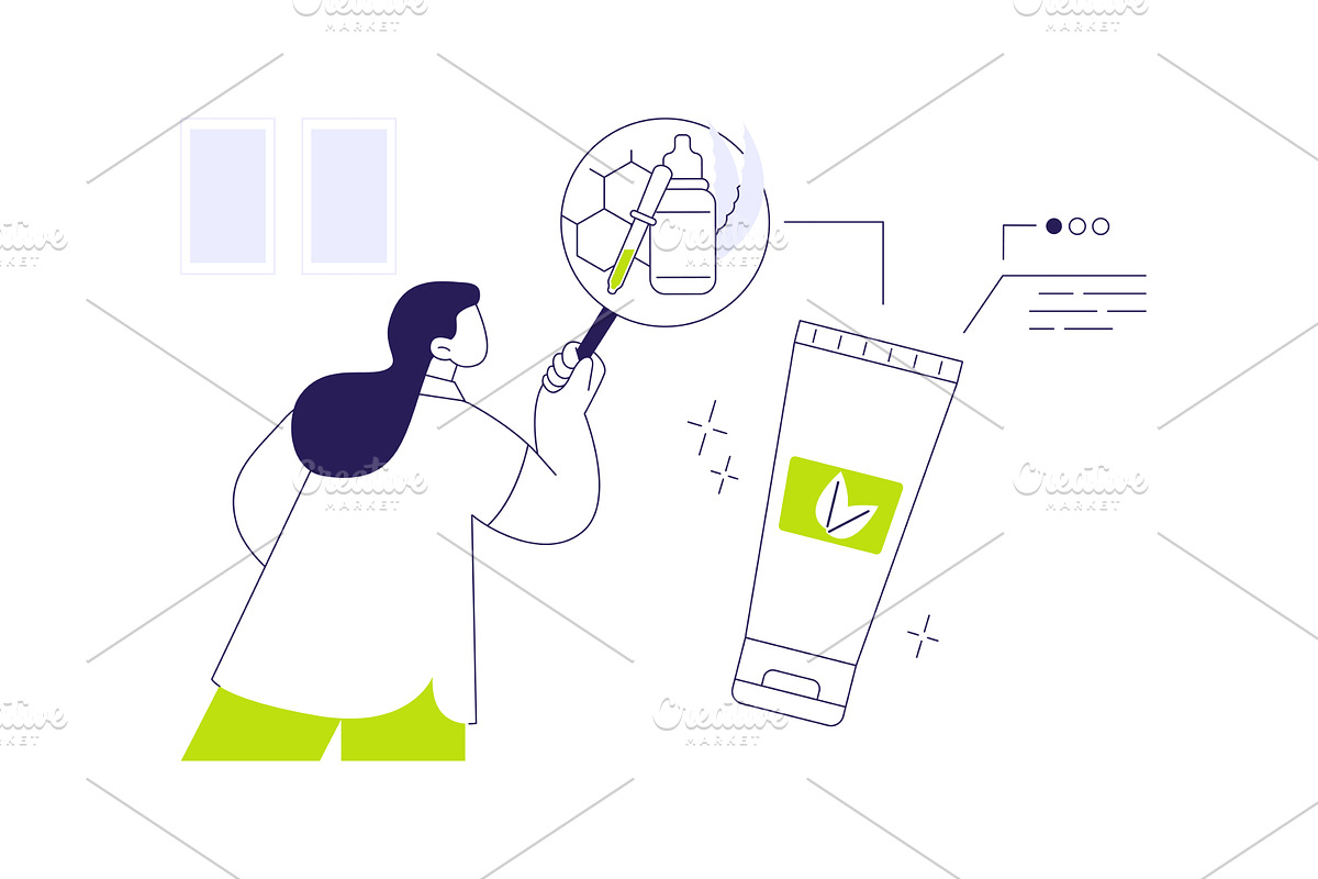 Cosmetic product formulation, an Illustration by Visual Generation