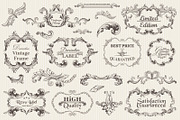 150 Vintage Vector Elements. Vol3., a Decorative Illustration by Anna Studio (Thumbnail 2 of 5)