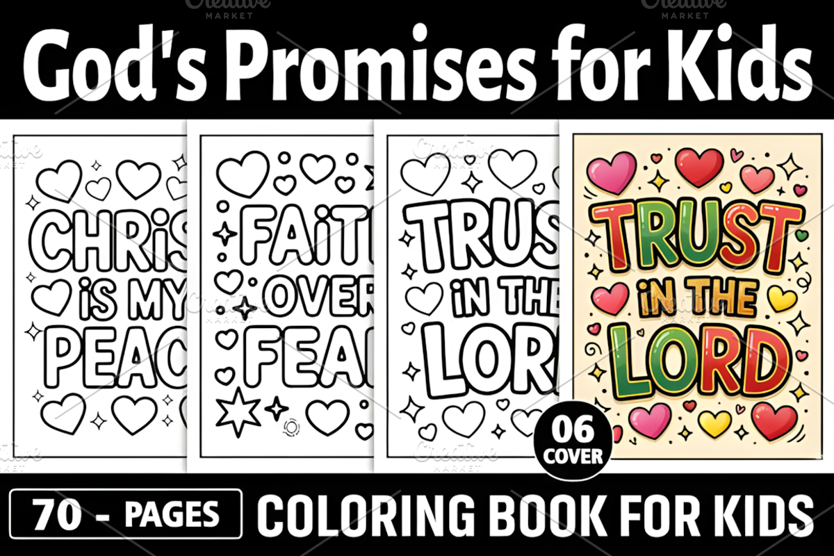 70 God's Promises for Kids, a Decorative Illustration by Design Station (Photo 1 of 8)