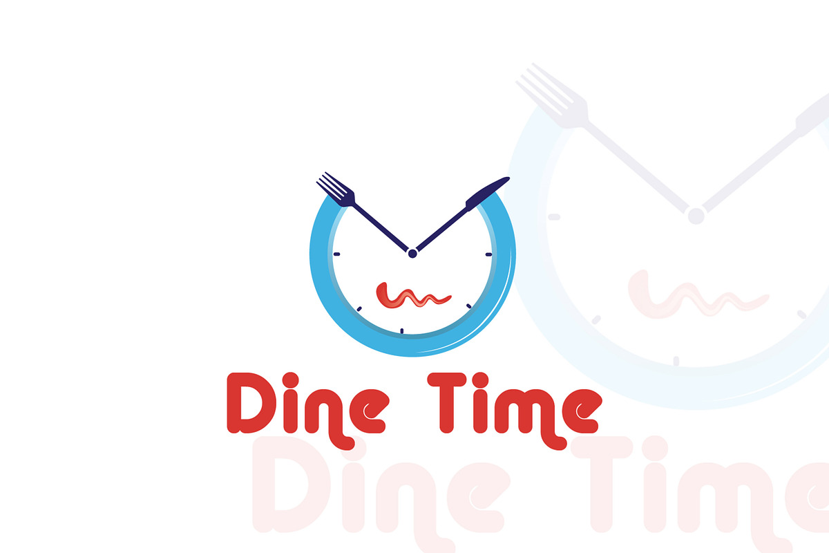 Dine Time Food  & Restaurant Logo, a Branding & Logo Template by Techno Digitz (Photo 3 of 4)