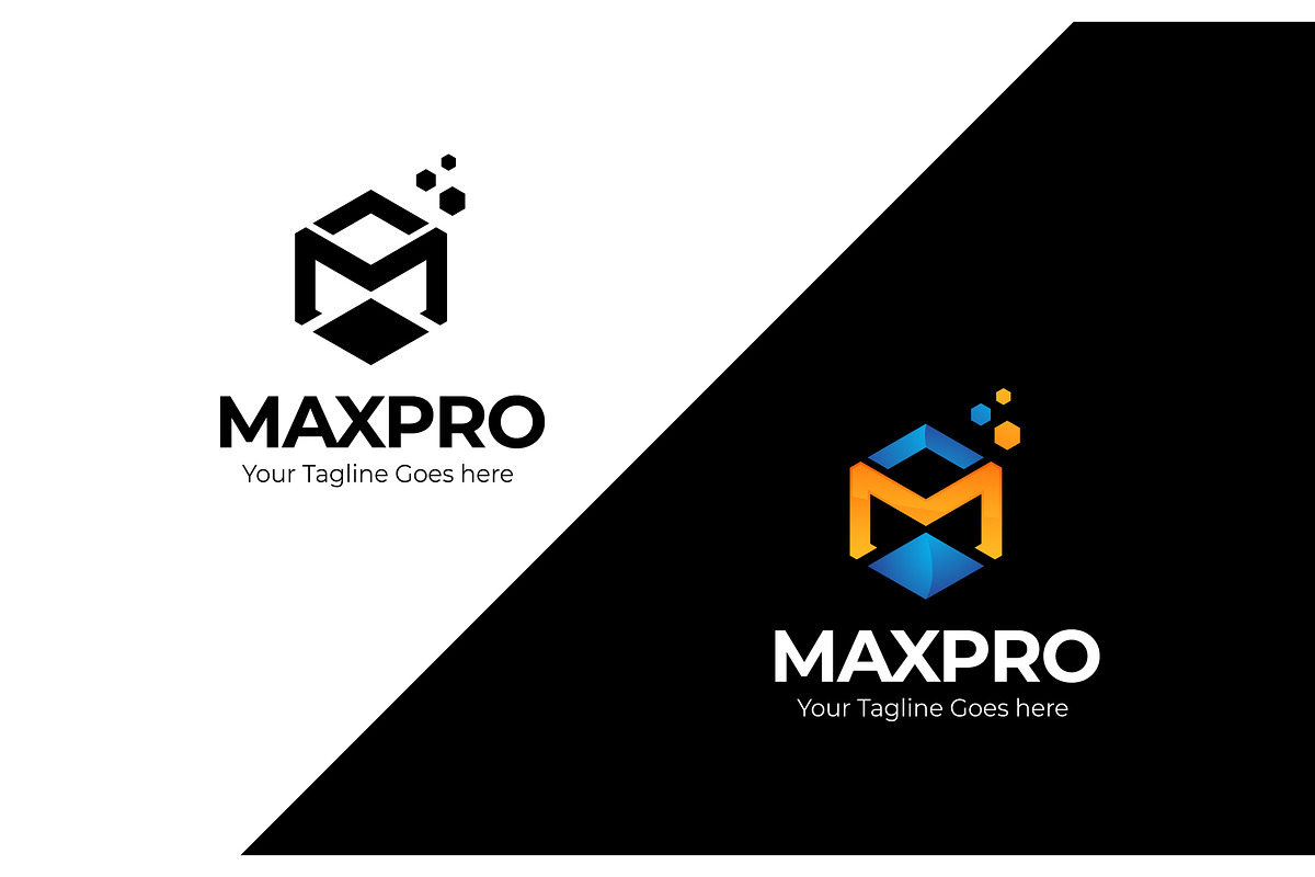 Maxpro Logo Template, a Branding & Logo Template by The Branding Fusion
