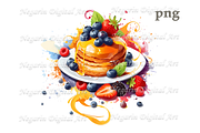 Watercolor French Food Clipart, an Object Graphic by Negarin Digital Art (Thumbnail 2 of 8)