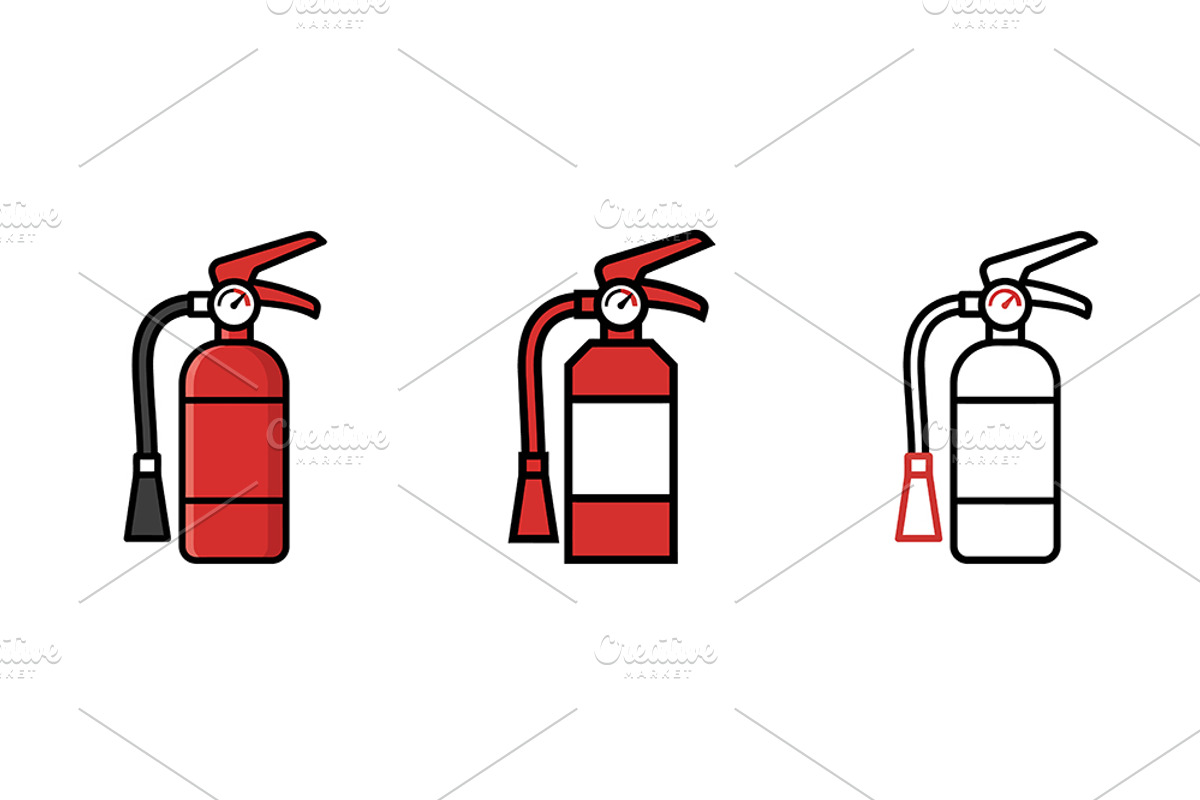 Fire Extinguisher Safety Vector Icon, an Object Graphic by Artonix (Photo 2 of 3)
