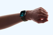 24 Watch Series 11 in Hand Mockups, a Wearable Device Mockup by Asylab (Thumbnail 32 of 107)
