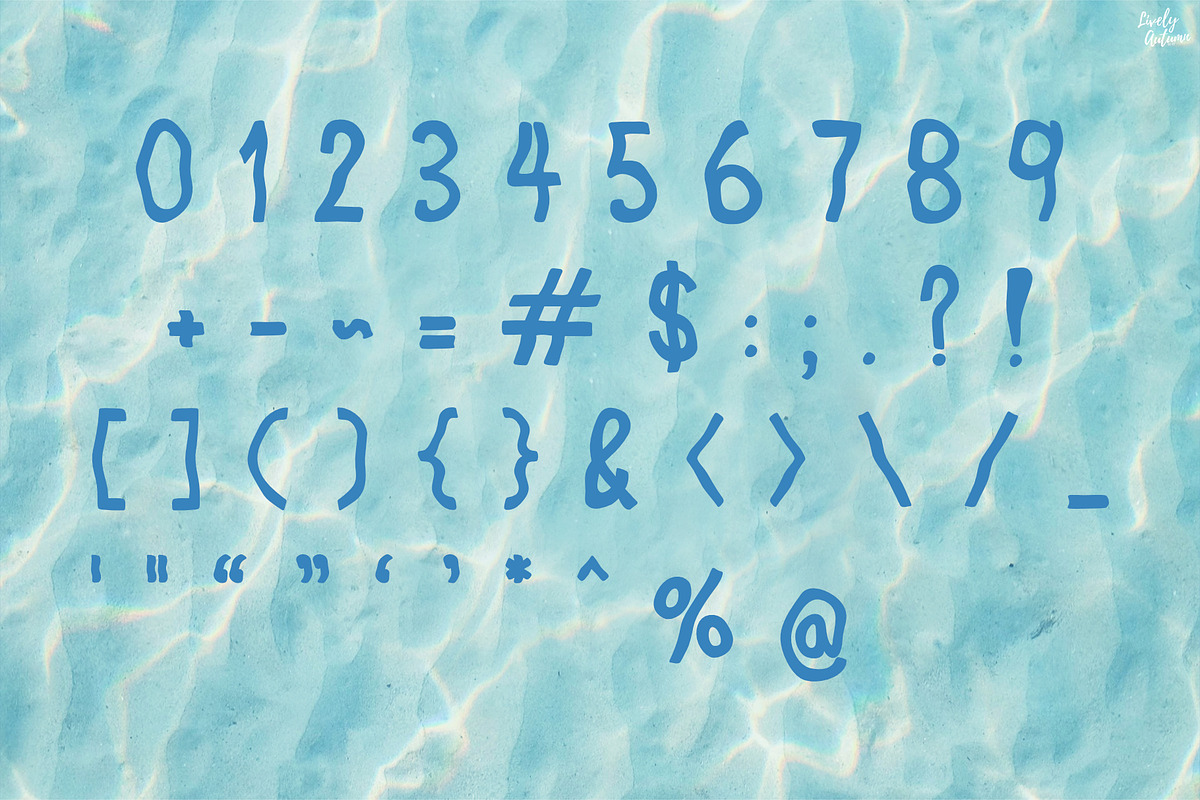 Aqua | Display font, a Sans Serif Font by LivelyAutumn11.11 (Photo 3 of 5)