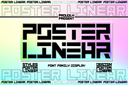 Poster Linear, a Slab Serif Font by Bramcreative (Thumbnail 1 of 11)