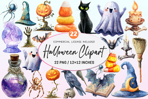 Halloween Clipart., a Graphic by CitraGraphics