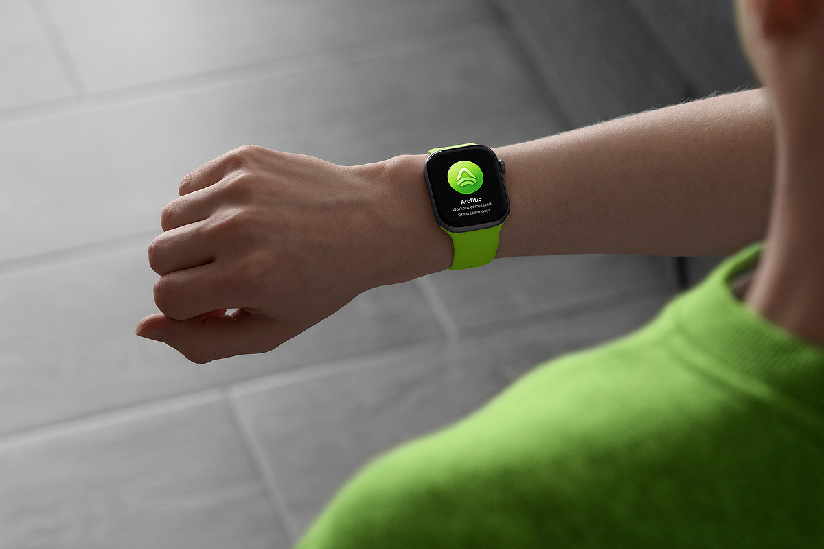 24 Watch Series 11 in Hand Mockups, a Wearable Device Mockup by Asylab (Photo 100 of 107)