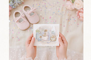 Whimsical Baby Shower Mice Set, an Animal Illustration by AlenaVlasko stock Market (Thumbnail 4 of 9)