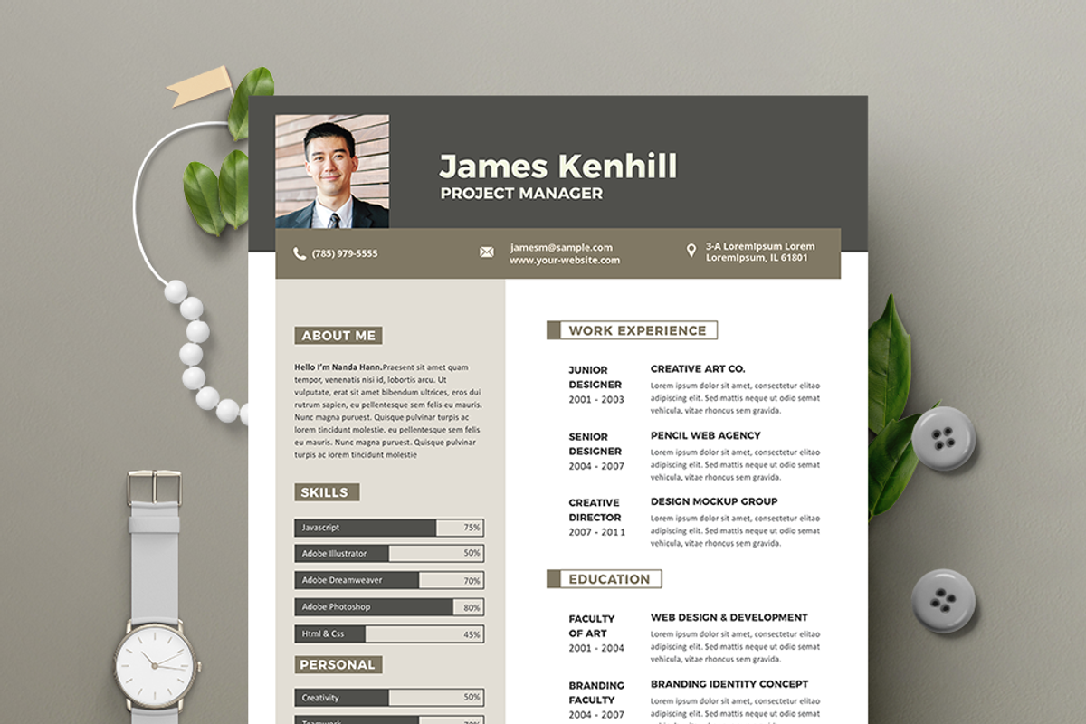 Vol.39 Resume & CV Template, a Resume Template by Hito Graphic (Photo 2 of 8)