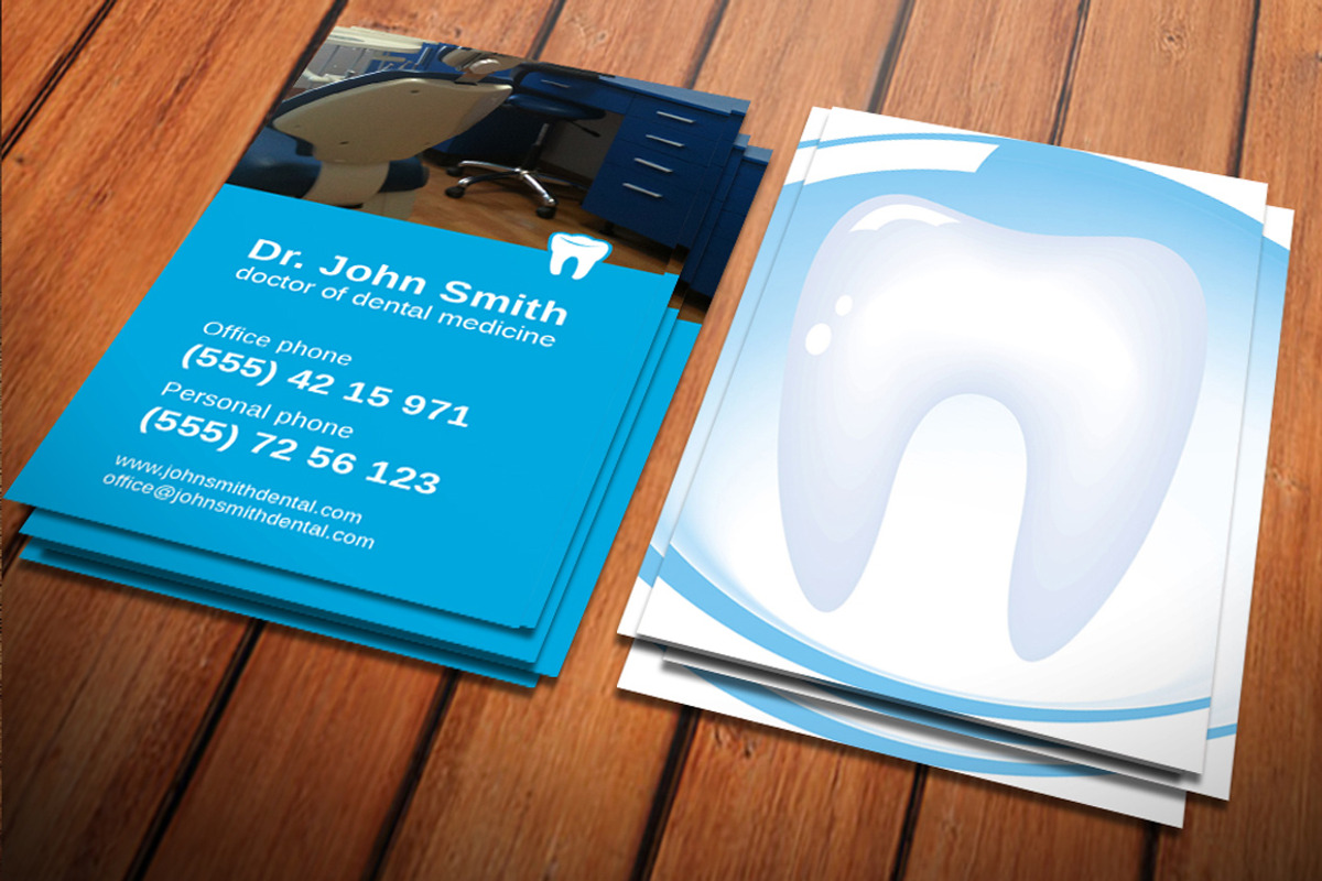 Dentist Business Card, a Business Card Template by Crazyleaf (Photo 4 of 4)