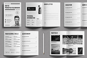 Resume Booklet Template Layout, a Resume Template by ContestDesign (Thumbnail 1 of 4)