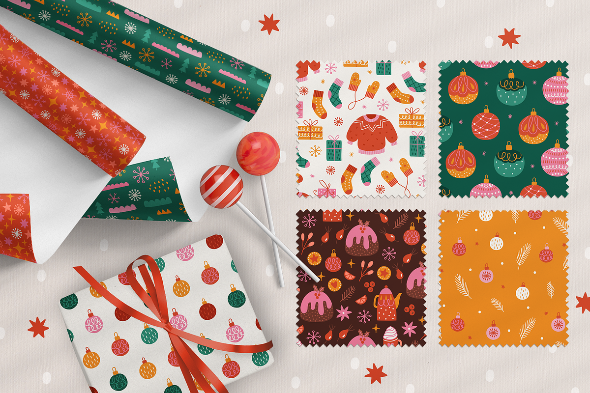 Winter Holidays Kit, a Seasonal Illustration by miumiu (Photo 4 of 15)