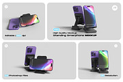Standing Smartphone Mockup, an iPhone Mockup by My Code Std (Thumbnail 1 of 6)
