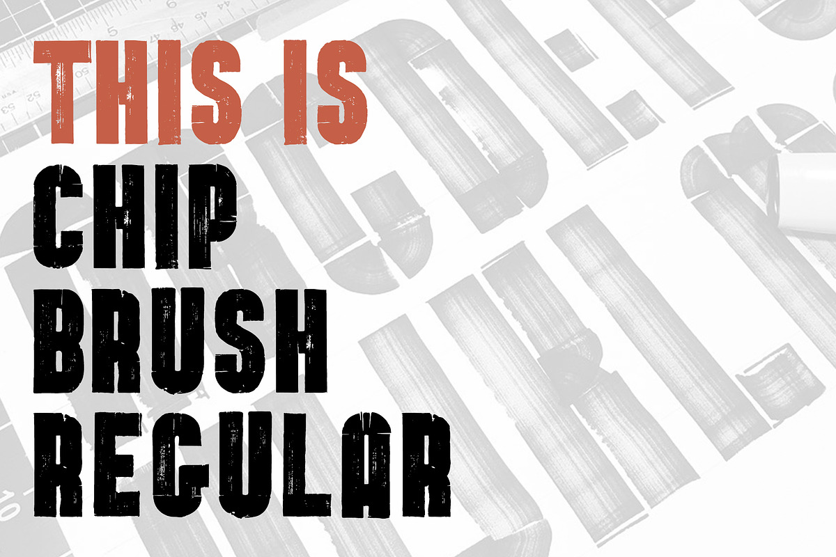 Chip Brush Regular - Brush Font