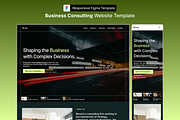 Business Consulting Figma Template, an UI Kit Template by Rozepaars Design (Thumbnail 1 of 7)