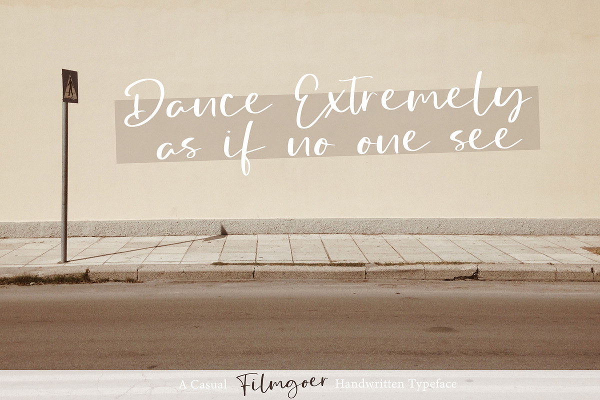 Filmgoer | Handwritten Font preview 6