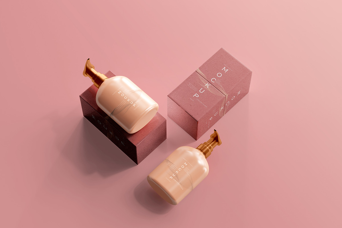 390+ Cosmetic Branding Mockup Scenes, a Cups & Container Mockup by pmvch (Photo 56 of 367)