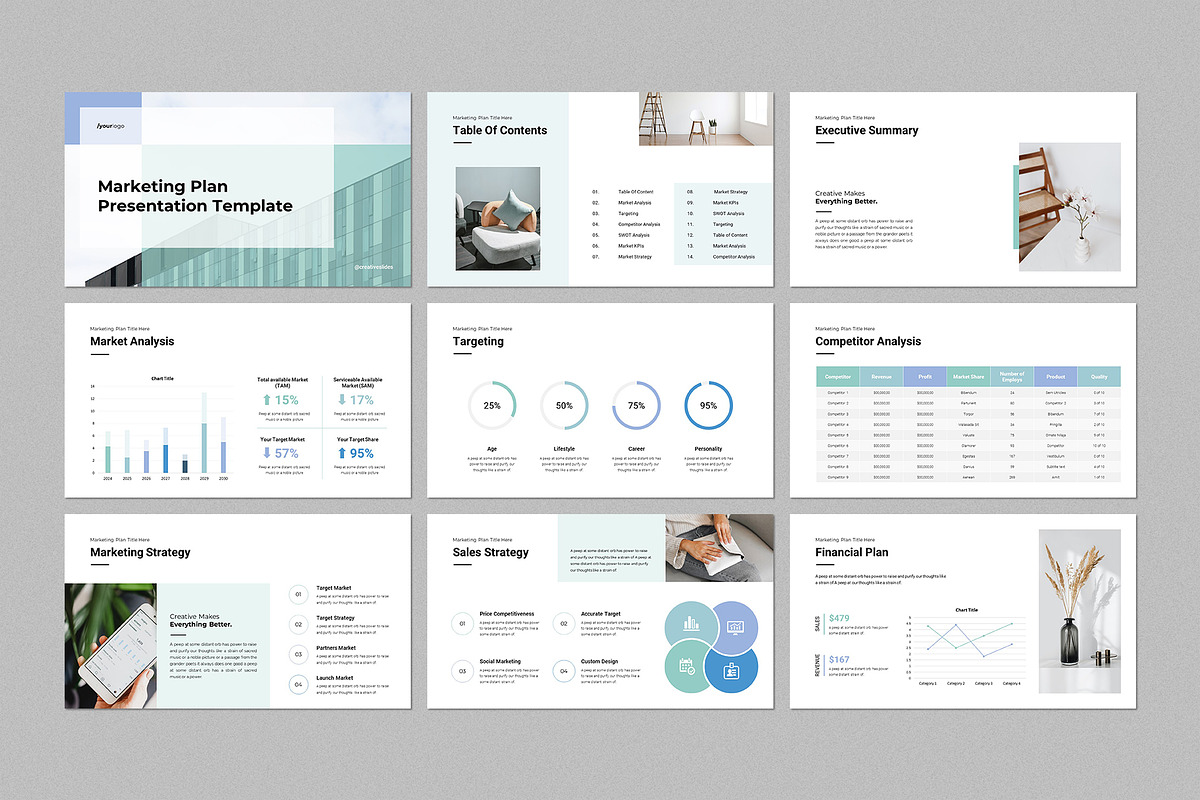 Marketing Plan PowerPoint Template, a Marketing Template by CreativeSlides (Photo 2 of 8)