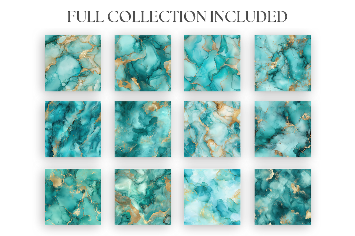 Teal & Gold Glitter Textures, a Texture Graphic by Artful Assets Boutique (Photo 2 of 4)