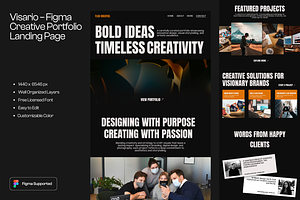 Figma Portfolio Landing Page, a Landing Page Template by Musara