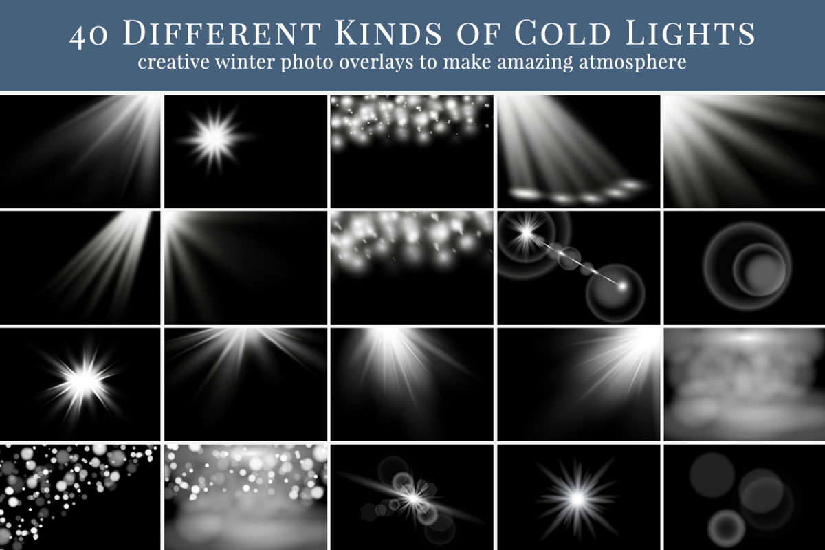 Winter Lights photo overlays preview 2