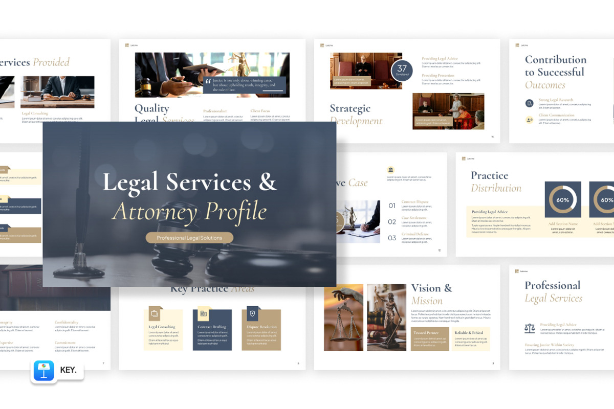 Legal Services & Attorney Keynote, a Presentation Template by Loin Studio (Photo 1 of 4)